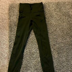 Lululemon leggings Olive green size 2